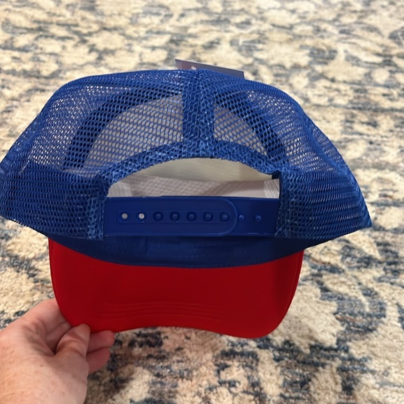 Three Smiley Face Trucker Hats USA, Red, White and Blue! NWT! - Picture 4 of 4